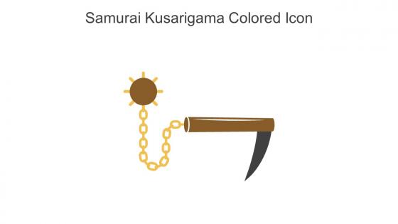 Samurai Kusarigama Colored Icon In Powerpoint Pptx Png And Editable Eps Format