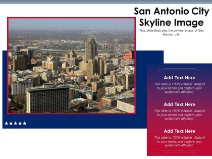 San antonio city skyline image powerpoint presentation ppt template
