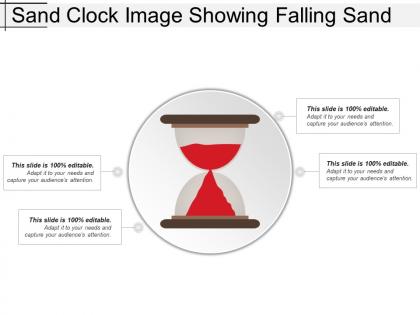 Sand clock image showing falling sand