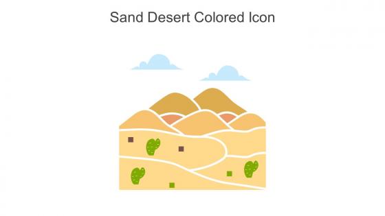 Sand Desert Colored Icon In Powerpoint Pptx Png And Editable Eps Format