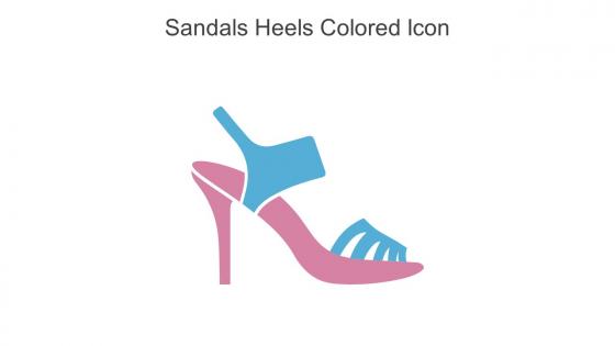 Sandals Heels Colored Icon In Powerpoint Pptx Png And Editable Eps Format
