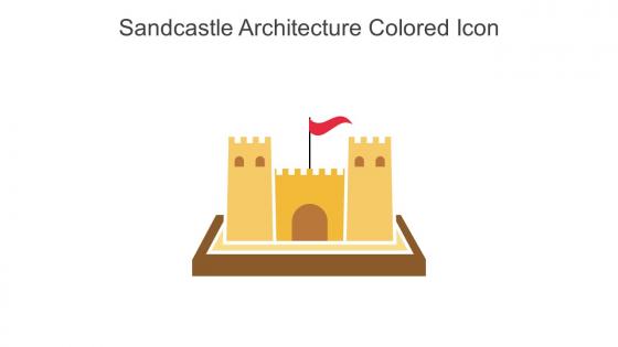 Sandcastle Architecture Colored Icon In Powerpoint Pptx Png And Editable Eps Format