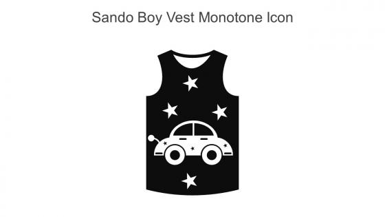 Sando Boy Vest Monotone Icon In Powerpoint Pptx Png And Editable Eps Format