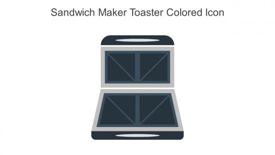 Sandwich Maker Toaster Colored Icon In Powerpoint Pptx Png And Editable Eps Format
