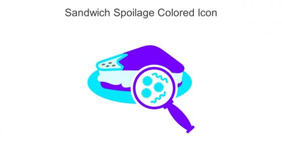 Sandwich Spoilage Colored Icon In Powerpoint Pptx Png And Editable Eps Format