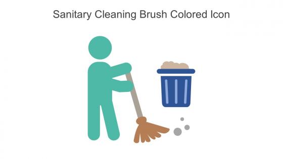 Sanitary Cleaning Brush Colored Icon In Powerpoint Pptx Png And Editable Eps Format