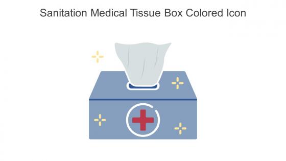 Sanitation Medical Tissue Box Colored Icon In Powerpoint Pptx Png And Editable Eps Format