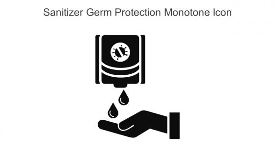 Sanitizer Germ Protection Monotone Icon In Powerpoint Pptx Png And Editable Eps Format