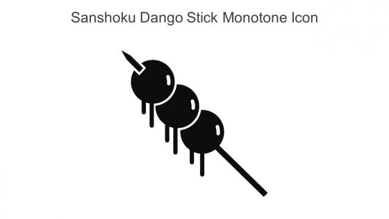Sanshoku Dango Stick Monotone Icon In Powerpoint Pptx Png And Editable Eps Format