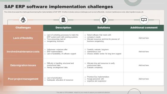 SAP Erp Software Implementation Challenges