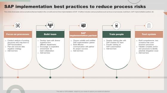 SAP Implementation Best Practices To Reduce Process Risks