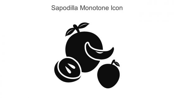 Sapodilla Monotone Icon In Powerpoint Pptx Png And Editable Eps Format