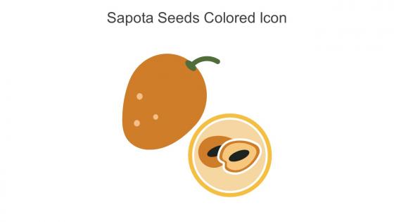 Sapota Seeds Colored Icon In Powerpoint Pptx Png And Editable Eps Format