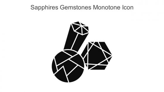 Sapphires Gemstones Monotone Icon In Powerpoint Pptx Png And Editable Eps Format
