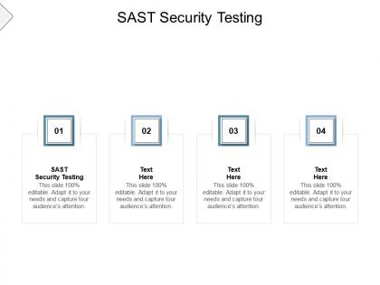 Sast security testing ppt powerpoint presentation ideas inspiration cpb