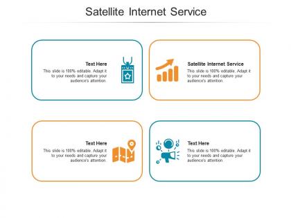 Satellite internet service ppt powerpoint presentation slides show cpb