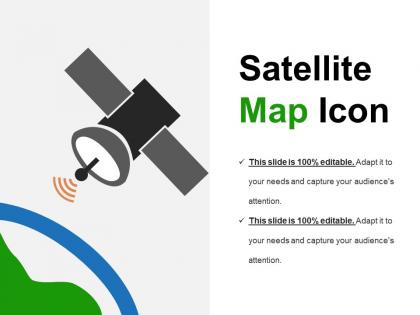 Satellite map icon powerpoint ideas