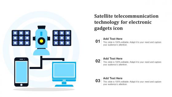 Satellite Telecommunication Technology For Electronic Gadgets Icon