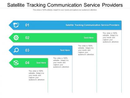 Satellite tracking communication service providers ppt gallery slides cpb