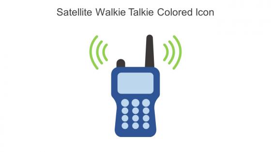 Satellite Walkie Talkie Colored Icon In Powerpoint Pptx Png And Editable Eps Format