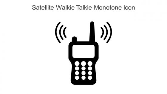 Satellite Walkie Talkie Monotone Icon In Powerpoint Pptx Png And Editable Eps Format