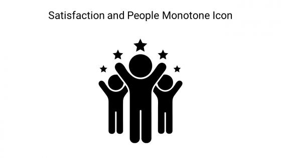 Satisfaction And People Monotone Icon In Powerpoint Pptx Png And Editable Eps Format