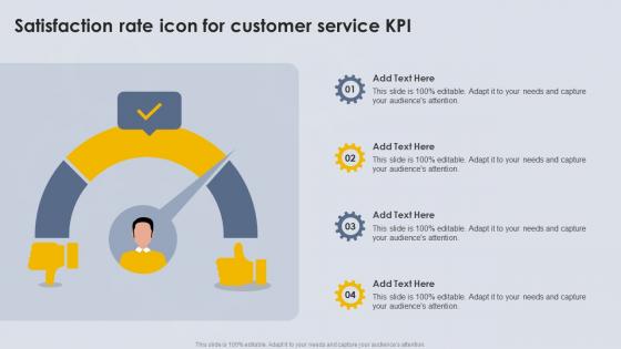 Satisfaction Rate Icon For Customer Service KPI