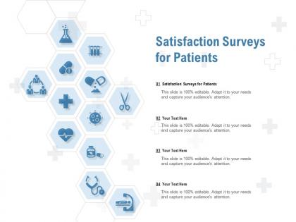 Satisfaction surveys for patients ppt powerpoint presentation summary designs