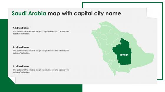 Saudi Arabia Map With Capital City Name