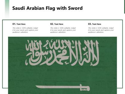 Saudi arabian flag with sword