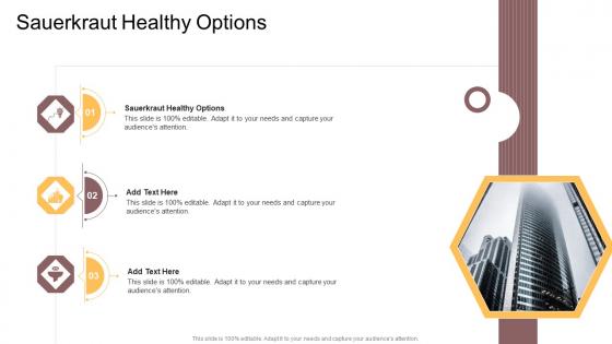 Sauerkraut Healthy Options In Powerpoint And Google Slides Cpb