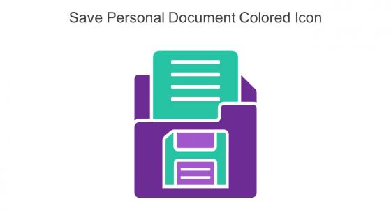 Save Personal Document Colored Icon In Powerpoint Pptx Png And Editable Eps Format