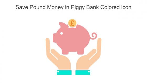 Save Pound Money In Piggy Bank Colored Icon In Powerpoint Pptx Png And Editable Eps Format
