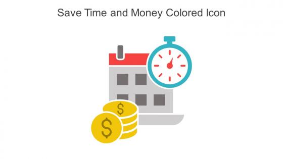 Save Time And Money Colored Icon In Powerpoint Pptx Png And Editable Eps Format
