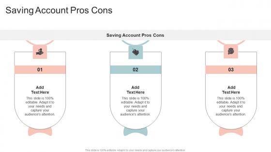 Saving Account Pros Cons In Powerpoint And Google Slides Cpb