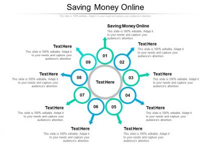 Saving money online ppt powerpoint presentation inspiration background cpb