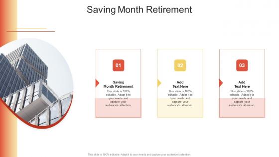 Saving Month Retirement In Powerpoint And Google Slides Cpb