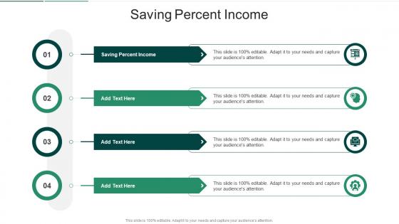 Saving Percent Income In Powerpoint And Google Slides Cpb