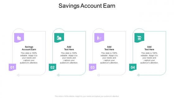 Savings Account Earn In Powerpoint And Google Slides Cpb