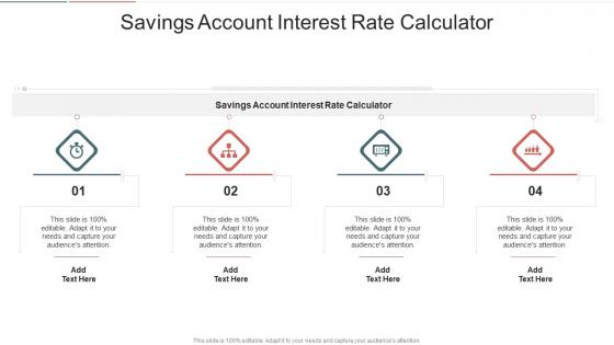 Savings Account Interest Rate Calculator In Powerpoint And Google Slides Cpb
