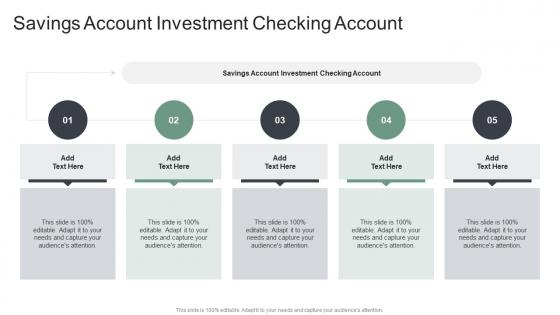 Savings Account Investment Checking Account In Powerpoint And Google Slides Cpb