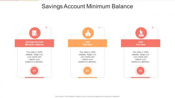 Savings Account Minimum Balance In Powerpoint And Google Slides Cpb