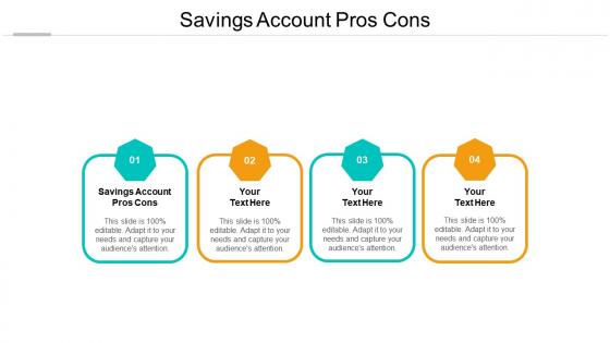 Savings account pros cons ppt powerpoint presentation layouts objects cpb