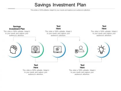Savings investment plan ppt powerpoint presentation show ideas cpb