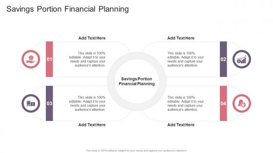 Savings Portion Financial Planning In Powerpoint And Google Slides Cpb