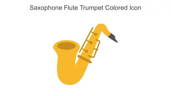 Saxophone Flute Trumpet Colored Icon In Powerpoint Pptx Png And Editable Eps Format
