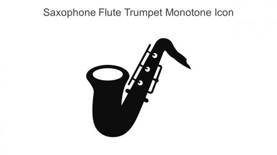 Saxophone Flute Trumpet Monotone Icon In Powerpoint Pptx Png And Editable Eps Format