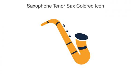 Saxophone Tenor Sax Colored Icon In Powerpoint Pptx Png And Editable Eps Format