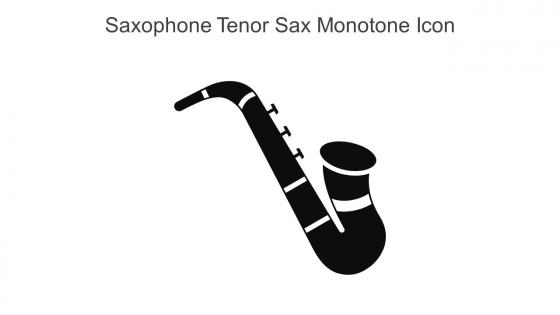 Saxophone Tenor Sax Monotone Icon In Powerpoint Pptx Png And Editable Eps Format