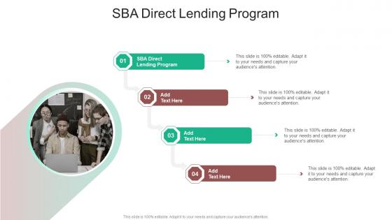 SBA Direct Lending Program In Powerpoint And Google Slides Cpb